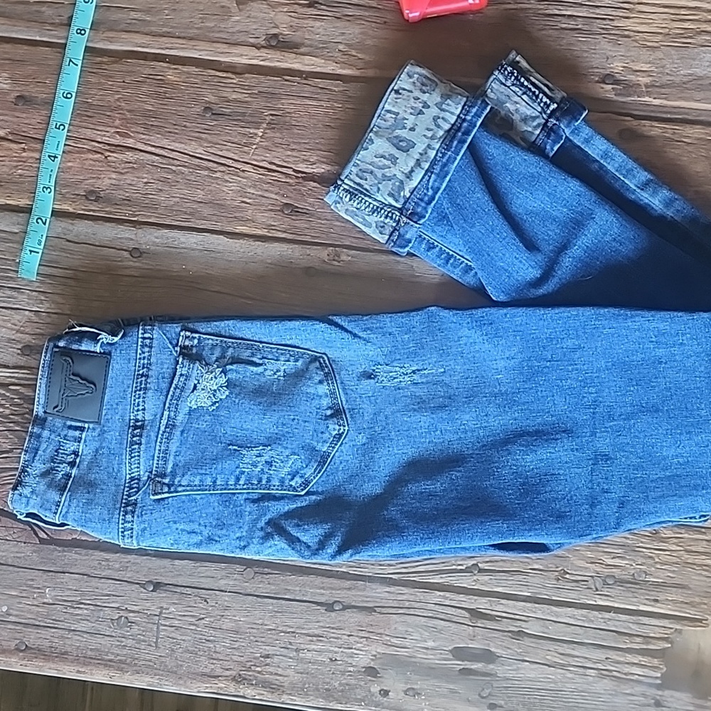 Leopard patch jeans - Picture 6 of 8